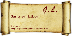Gartner Libor névjegykártya